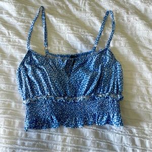 Wild Fable Blue Floral Top
